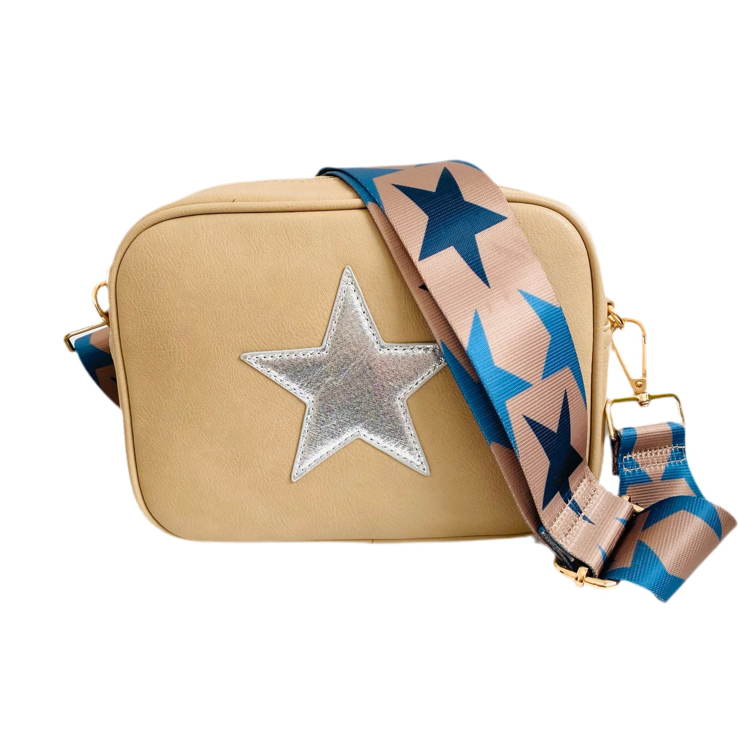 Chunky Star Cross Body Bag in Beige LFH073 (CLEARANCE)