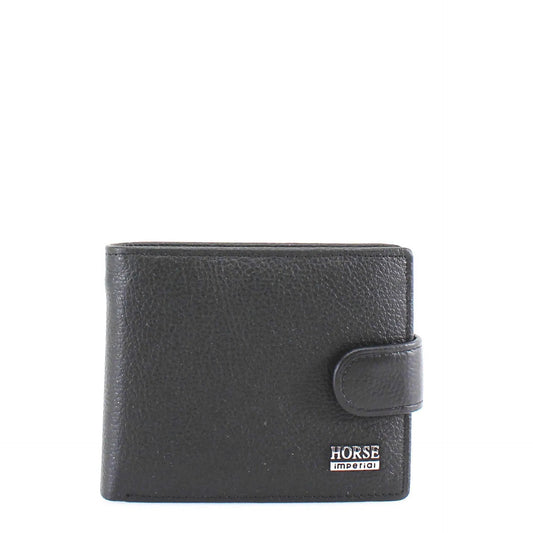 Mens Black Leather Clip Wallet (CLEARANCE)